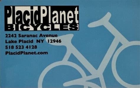 Placid Planet Bicycles can be contacted via phone at (518) 523-4128 for pricing, hours and directions. . Placid planet bicycles